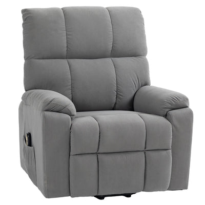 Chaise lève-personne pour aînés, fauteuil inclinable électrique rembourré en microfibre avec télécommande