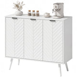 Buffet moderne et buffet, armoire de salle à manger avec tablettes ajustables
