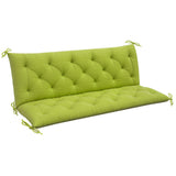 Porch Swing Cushion Garden Bench Cushion with Backrest, Non-Slip 3-Seater Soft Pad, 59.1