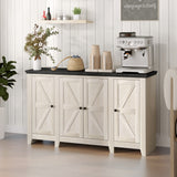 Rustic Sideboard, Buffet Cabinet with Adjustable Shelves for Living Room