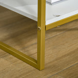 Nightstand Set of 2, Modern Bedside Table with Drawer and Shelf