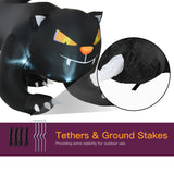 4Ft Tall Halloween Inflatable Black Cat Airblown Outdoor Yard Decoration Holiday Garden Decor