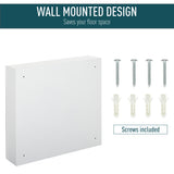 Wall Mounted Mirror Cabinet, 2 Doors and 3-tier Shelving
