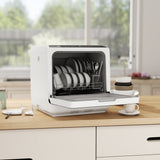 Countertop Dishwasher with Built-in 6L Water Tank, 5 Wash Programs