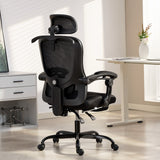 Office Chair, Ergonomic Mesh Computer Desk Chair with Adjustable Headrest, Lumbar Support