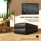 2PCS Patio Umbrella Base Weight Bag, Umbrella Stand Weights with Handles, 33 lbs with Sand Filling