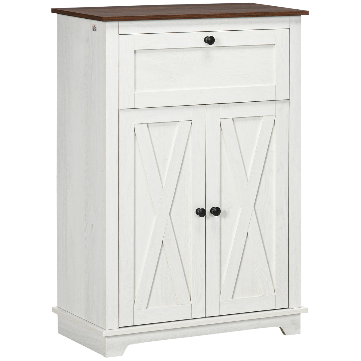 Farmhouse Sideboard Storage Cabinet with Doors and Drawer for Kitchen
