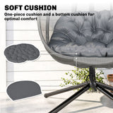 Hanging Egg Chair, Folding Basket and Thickened Cushion