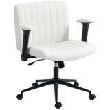 Criss Cross Chair with Flip-up Armrests, Wheels, Wide Office Chair with Adjustable Height