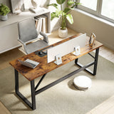 71 Inch Computer Desk, Simple Study Writing Table with Adjustable Feet