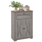 Farmhouse Sideboard Storage Cabinet with Doors and Drawer for Kitchen