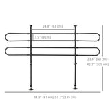 Adjustable Pet Car Barrier for SUVs, Back Seat Dog Fence Guard for Safety Car Travel