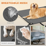 Elevated Dog Bed, Raised Dog Bed for Large Dogs with Breathable Mesh