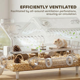 8 in 1 Hamster Cage with All Accessories for Dwarf Hamster, 21.5