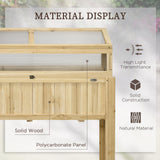 Jardinière Surélevée Bois & PVC Extérieure avec Serre à Cadre Froid et Rayonnage Rangement