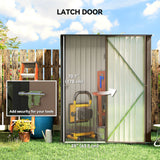 Remise de rangement extérieur 5' x 3', remise de jardin en acier avec porte verrouillable simple