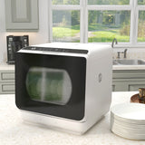 Portable Dishwasher, Counter Dishwasher with 4 Place Settings, 5 Washing Programs