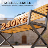 Outdoor Garden Bench, 2-Person Garden Seating