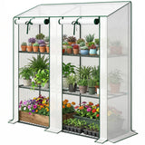 Portable Mini Greenhouse Green House with 3 Tier Shelves
