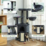 47 Inch Cat Tree, Bed