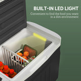 12 Volt Car Fridge Refrigerator, 42 Quart Portable Electric Cooler, 12V/24V DC & 100-240V AC, -4℉-68℉