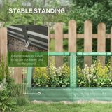 6' x 3' Metal Planter Box with Cover, Raised Garden Bed with Mini Greenhouse for Herbs