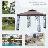 10'x10' Garden Gazebo Patio Canopy Portable Party Event Backyard w/ Mosquito Netting