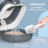 Foldable Large Cat Litter Box with Lid