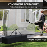 Bike Storage Shed Tent, Portable and Waterproof with 210D Oxford Fabric and Carry Bag for 3-4 Bicycles