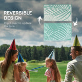 Reversible Outdoor Rug with Carry Bag, 9' x 12' Waterproof Rug