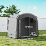 Bike Storage Shed Tent, Portable and Waterproof with 210D Oxford Fabric and Carry Bag for 3-4 Bicycles