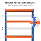5-Tier Heavy Duty Garage Shelf, Metal Shelving Unit with Adjustable Shelves, Metal Frame, 31.5