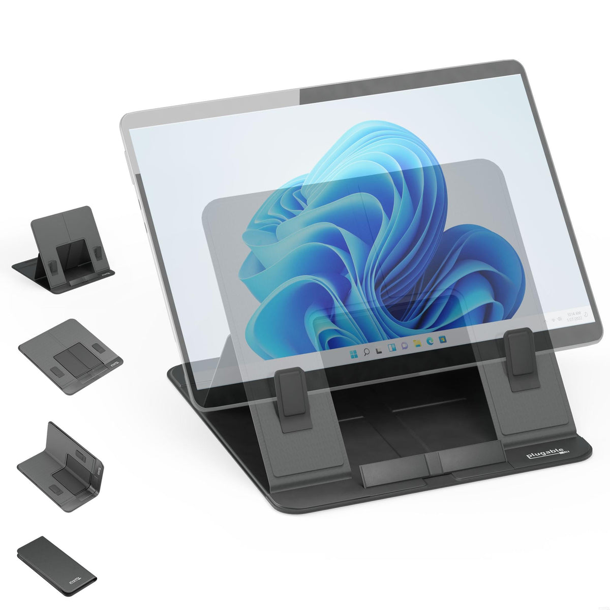 Support d'ordinateur portable repliable Plugable Technologies avec 4 angles ajustables f