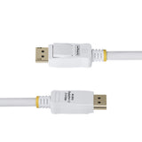 StarTech.com 6ft (1.8m) White VESA Certified DisplayPort 1.2 Cable, 4K