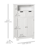 Freestanding Bathroom Cabinet with Adjustable Shelf and Drawers, Small Cabinet for Bathroom