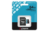 Kingston Technology 64GB microSDXC Canvas Go Plus Gen4 200MB/s A2 U3 V