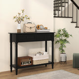 Hallway Console Table, Modern Entryway Table with 2 Drawers, Storage Shelf