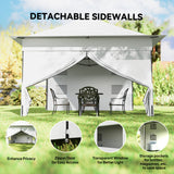 12 x 12 ft Pop Up Canopy Tent with Peak Top