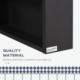 Bathroom Medicine Cabinet, Storage Shelves and Stainless Steel Frame for Laundry Room