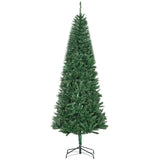 6.9ft Artificial Christmas Tree w/ Metal Stand Spruce Branch Tips