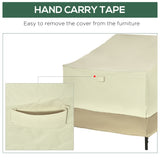 38.2-Inch Waterproof Single Seat Chair Sofa Cover Outdoor Garden Patio Furniture Protector