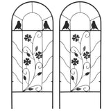2 Pack Outdoor Metal Garden Trellis, 39