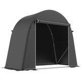8' x 4' Portable Shed, Waterproof Bike Tent with Roll-up Zipper Door and Galvanised Metal Frame for Bike