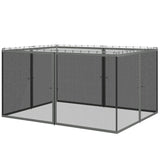 Replacement Mosquito Netting for Gazebo 10' x 13' Black Screen Walls for Canopy with Zippers