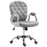 Office Chair, Computer Desk Chair with Adjustable Height and Tufted Back
