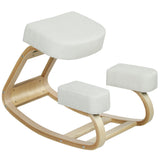 Ergonomic Kneeling Chair, Wood Kneel Stool with Thick Pads, Desk Knee Chair