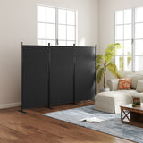 3 Panel Folding Outdoor Privacy Screen, 5.8FT Tall Room Divider with UV30+ Protection