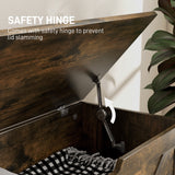 31.5 Inches Storage Chest, Storage Trunk with 2 Safety Hinges for Living Room