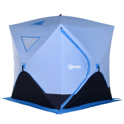4-Person Pop-up Ice Fishing Tent, for Low-Temp -22℉