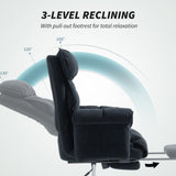 Desk Chair, Computer Office Chair with Footrest, Adjustable Backrest and Headrest